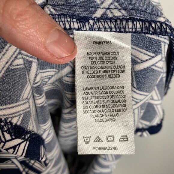 Laundry By Shelli Segal Full Button Front Short Sleeve Dress Size 12 - Picture 7 of 10